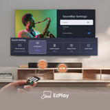 Hisense HS1000 Negro 2.0 canales 120 W, Barra de sonido negro, 2.0 canales, 120 W, DTS Virtual:X, Dolby Audio, Dolby Digital Plus, Negro, Alámbrico, 100-240 V