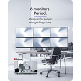ICY BOX Damond Stand 666, Soporte de monitor plateado