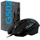 Logitech G502 Hero ratón mano derecha USB tipo A Óptico 25600 DPI, Ratones para gaming negro, mano derecha, Óptico, USB tipo A, 25600 DPI, 1 ms, Negro