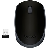 Logitech M171 Black-K ratón Ambidextro RF inalámbrico Óptico 1000 DPI negro/Gris, Ambidextro, Óptico, RF inalámbrico, 1000 DPI, Negro