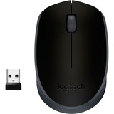 Logitech M171 Black-K ratón Ambidextro RF inalámbrico Óptico 1000 DPI negro, Ambidextro, Óptico, RF inalámbrico, 1000 DPI, Negro