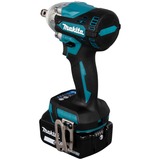 Makita DTW300RTJ destornillador eléctrico y llave de impacto 3200 RPM Negro, Azul, Tornillo de percusión azul/Negro, Destornillador de impacto, Mango de pistola, 1/2", Negro, Azul, Deep discharge, Sobrecalentamiento, Sobrecarga, Sin escobillas