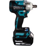 Makita DTW300RTJ destornillador eléctrico y llave de impacto 3200 RPM Negro, Azul, Tornillo de percusión azul/Negro, Destornillador de impacto, Mango de pistola, 1/2", Negro, Azul, Deep discharge, Sobrecalentamiento, Sobrecarga, Sin escobillas