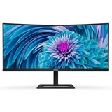 Philips E Line 346E2CUAE/00 pantalla para PC 86,4 cm (34") 3440 x 1440 Pixeles Wide Quad HD+ LCD Negro, Monitor LED negro, 86,4 cm (34"), 3440 x 1440 Pixeles, Wide Quad HD+, LCD, 4 ms, Negro