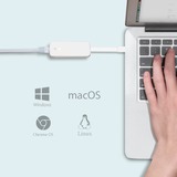 TP-Link UE300C adaptador y tarjeta de red Ethernet 1000 Mbit/s, Adaptador de red Alámbrico, USB, Ethernet, 1000 Mbit/s, Blanco