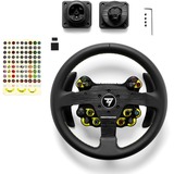 Thrustmaster Evo Racing 32R Leather Negro, Amarillo Volante PC, PlayStation 4, PlayStation 5, Xbox, Xbox One, Volante de recambio negro, Volante, PC, PlayStation 4, PlayStation 5, Xbox, Xbox One, Cruceta, Alámbrico, Negro, Amarillo, Aluminio, Cuero