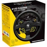 Thrustmaster Evo Racing 32R Leather Negro, Amarillo Volante PC, PlayStation 4, PlayStation 5, Xbox, Xbox One, Volante de recambio negro, Volante, PC, PlayStation 4, PlayStation 5, Xbox, Xbox One, Cruceta, Alámbrico, Negro, Amarillo, Aluminio, Cuero