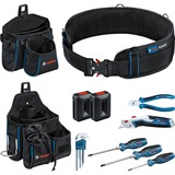 Bosch Cinturón de herramientas y juego de herramientas profesionales, Cinturón para herramientas negro