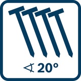 Bosch Clavadora de madera a batería GNH 18V-64-2 M Professional solo, 18 voltios, Nagler azul/Negro