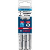 Bosch Expert Broca para martillo SDS plus-7X, Taladro Martillo perforador, Hammer drill bit, 6 mm, 115 mm, Concreto, Piedra, 5 cm