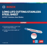 Bosch Expert T118 EHM Hoja de sierra de vaivén Carburo 3 pieza(s) Hoja de sierra de vaivén, Hoja de acero inoxidable (delgada), Carburo, Acero inoxidable, 1,4 mm, 5 mm
