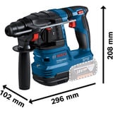Bosch Set profesional 18V, GBH 18V-22 + GSR 18V-65 + GWS 18V-8 Professional, Kit de herramientas azul