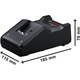 Bosch Set profesional 18V, GBH 18V-22 + GSR 18V-65 + GWS 18V-8 Professional, Kit de herramientas azul