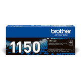 Brother TN-1150 cartucho de tóner 1 pieza(s) Original Negro 1000 páginas, Negro, 1 pieza(s)