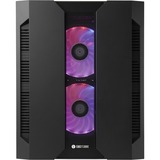 Chieftec Chieftronic M2 Cubo Negro, Cajas de torre negro, Cubo, PC, Negro, micro ATX, Mini-ITX, SPCC, Vidrio templado, Juego