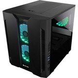 Chieftec Chieftronic M2 Cubo Negro, Cajas de torre negro, Cubo, PC, Negro, micro ATX, Mini-ITX, SPCC, Vidrio templado, Juego