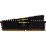 Corsair  DIMM 32 GB DDR4-3200 (2x 16 GB) Dual-Kit, Memoria RAM negro, 32 GB, 2 x 16 GB, DDR4, 3200 MHz, 288-pin DIMM