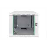 Digitus Carcasa de pared de la serie Unique - 600 x 450 mm (an. x pr.), Armario IT gris claro, Bastidor de pared, 9U, 100 kg, 22,5 kg, Gris