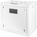 Digitus Carcasa de pared de la serie Unique - 600 x 450 mm (an. x pr.), Armario IT gris claro, Bastidor de pared, 9U, 100 kg, 22,5 kg, Gris