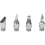 Dremel Juego de accesorios VersaTip para pirograbado (204), Soldador plateado