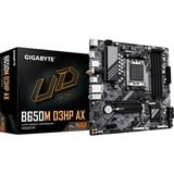 GIGABYTE B650M D3HP AX Placa base - AMD Ryzen serie 9000, VRM de 5+2+2 fases, hasta 8000 MHz DDR5 (OC), 2xPCIe 4.0 M.2, WIFI 6E, LAN 2,5 GbE, USB 3.2 Gen 1 VRM de 5+2+2 fases, hasta 8000 MHz DDR5 (OC), 2xPCIe 4.0 M.2, WIFI 6E, LAN 2,5 GbE, USB 3.2 Gen 1, AMD, Zócalo AM5, AMD Ryzen 7000 Series, AMD Ryzen 8000 Series, AMD Ryzen 9000 Series, Zócalo AM5, DDR5-SDRAM, 256 GB