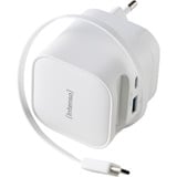 Intenso Adaptador de corriente W65ACIC GaN, Cargador blanco