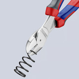 KNIPEX 74 05 200, Alicates de corte rojo/Azul