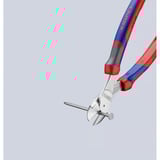 KNIPEX Cortaalambres de fuerza 74 05 200, Alicates de corte rojo/Azul