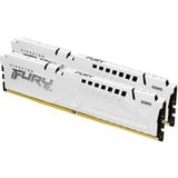 Kingston FURY FURY Beast 32GB 6000MT/s DDR5 CL30 DIMM (Kit of 2) White EXPO, Memoria RAM blanco, 32 GB, 2 x 16 GB, DDR5, 288-pin DIMM, Blanco