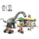 LEGO Misión de Seguimiento: Raptor y Titanosaurus, Juegos de construcción Juego de construcción, 7 año(s), Plástico, 582 pieza(s), 1,05 kg