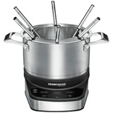 Rommelsbacher F 1200 fondue, gourmet y wok 1,5 L 6 personas(s) acero fino/Negro, 6 personas(s), 1,5 L, Negro, Acero inoxidable, Alrededor, Acero inoxidable, Botones