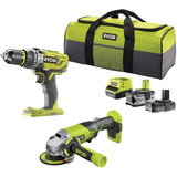 Ryobi R18PDAG-242S, Kit de herramientas verde/Negro