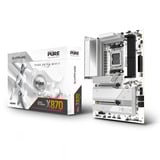 SAPPHIRE PURE X870A WIFI 7, Placa base blanco