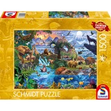 Schmidt Spiele Panorama de la vida animal, Puzzle 