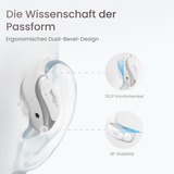 Shokz OpenFit Air, weiss Auriculares Inalámbrico gancho de oreja Llamadas/Música/Deporte/Uso diario Bluetooth Blanco blanco, weiss, Inalámbrico, Llamadas/Música/Deporte/Uso diario, 50 - 16000 Hz, Auriculares, Blanco