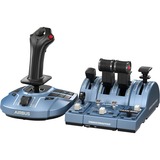 Thrustmaster TCA Captain Pack X Airbus Edition Negro, Azul USB Joystick/Palanca de control lateral + cuadrante de aceleración Analógico/Digital PC, Xbox Series S, Xbox Series X, Conjunto negro, Joystick/Palanca de control lateral + cuadrante de aceleración, PC, Xbox Series S, Xbox Series X, Teclas de flechas, Botón menú, Botón Seleccionar, Botón Compartir, View button, Analógico/Digital, Alámbrico, USB