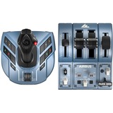 Thrustmaster TCA Captain Pack X Airbus Edition Negro, Azul USB Joystick/Palanca de control lateral + cuadrante de aceleración Analógico/Digital PC, Xbox Series S, Xbox Series X, Conjunto negro, Joystick/Palanca de control lateral + cuadrante de aceleración, PC, Xbox Series S, Xbox Series X, Teclas de flechas, Botón menú, Botón Seleccionar, Botón Compartir, View button, Analógico/Digital, Alámbrico, USB