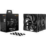 be quiet! Pure Wings 3 120mm | PWM Triple Pack Carcasa del ordenador Ventilador 12 cm Negro 3 pieza(s) negro, Ventilador, 12 cm, 1600 RPM, 84,8 m³/h, Negro