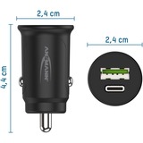 Ansmann In-Car-Charger CC230PD, Cargador negro