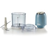 Ariete 0438/05 0,6 L 400 W Azul claro, Trituradora celeste/Crema, 0,6 L, 8,35 kg, Azul claro, Acero inoxidable, Botones, 400 W