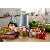 Ariete 0438/05 0,6 L 400 W Azul claro, Trituradora celeste/Crema, 0,6 L, 8,35 kg, Azul claro, Acero inoxidable, Botones, 400 W