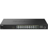 D-Link DMS-1250-28/E switch Gestionado L2 2.5G Ethernet (100/1000/2500) Negro, Interruptor/Conmutador negro, Gestionado, L2, 2.5G Ethernet (100/1000/2500), Montaje en rack
