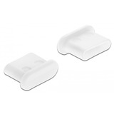 DeLOCK 64095 tapón antipolvo para puerto 10 pieza(s) USB Tipo C, Tapa protectora blanco, USB Tipo C, Polietileno (PE), Blanco, 6,5 mm, 9,8 mm, 4 mm