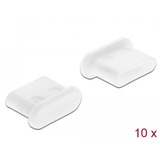 DeLOCK 64095 tapón antipolvo para puerto 10 pieza(s) USB Tipo C, Tapa protectora blanco, USB Tipo C, Polietileno (PE), Blanco, 6,5 mm, 9,8 mm, 4 mm