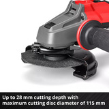EINHELL 4431154, AXXIO 18/115, Amoladora angular rojo/Negro