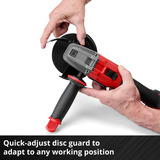 EINHELL Amoladora angular profesional inalámbrica AXXIO 18/115, 18Volt rojo/Negro