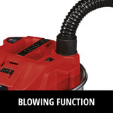 EINHELL TE-AV 18/15 Li C-Solo, Aspiradora de ceniza plateado/Rojo