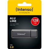 Intenso Alu Line 128 GB, Lápiz USB antracita