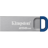 Kingston DataTraveler Kyson 256 GB, Lápiz USB plateado/Azul
