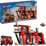 LEGO City Parque de Bomberos con Camión de Bomberos, Juegos de construcción Juego de construcción, 6 año(s), Plástico, 843 pieza(s), 1,78 kg